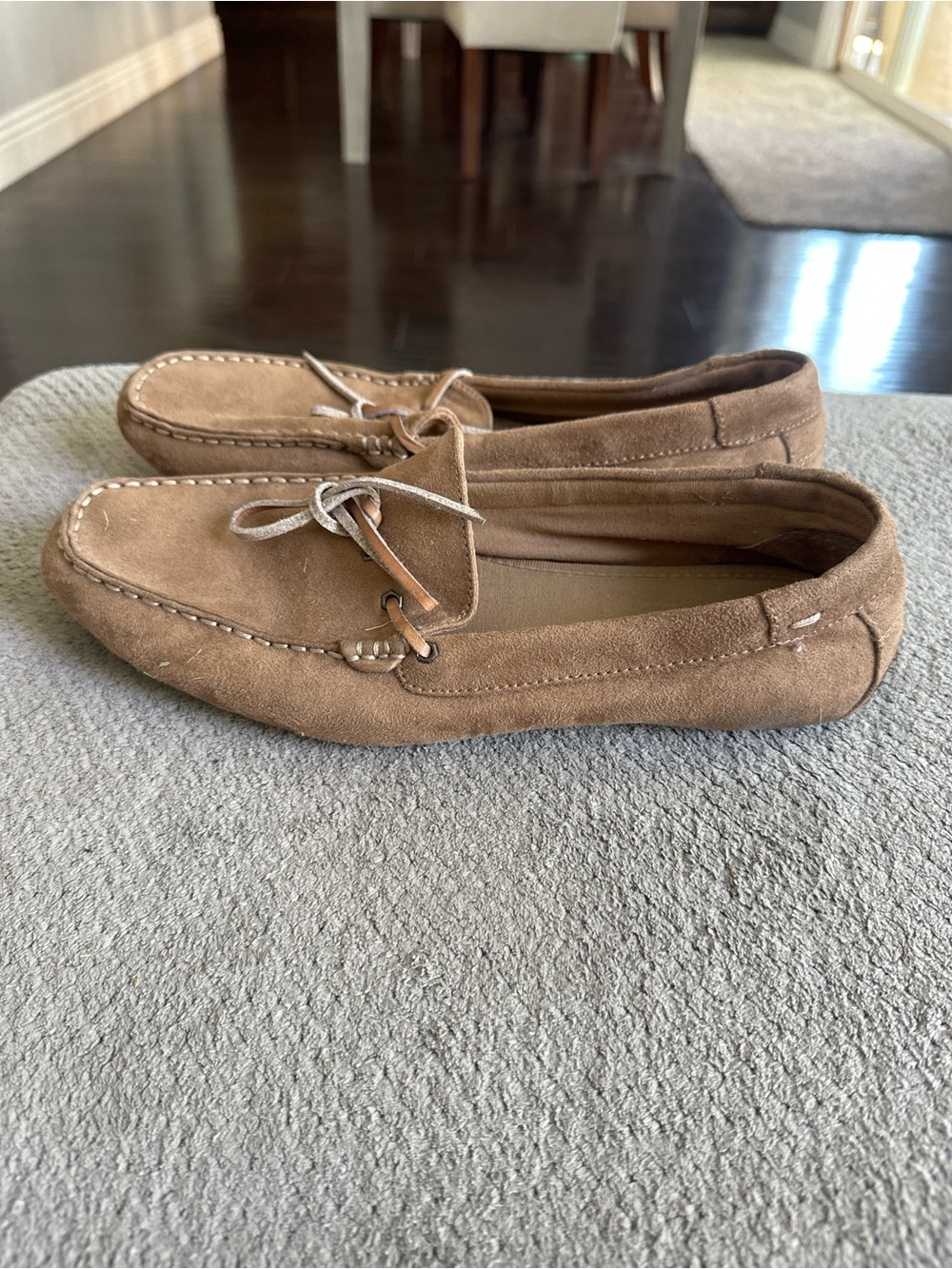 H&M Men’s Light Brown Suede Moccasin Loafers